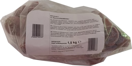 Meter Rolls Strawberry 1,5 kilo