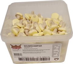 Franssons Skumsvampar banan kola, Pilze mit Bananen - Karamell Geschmack