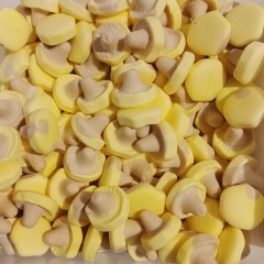 Franssons Skumsvampar banan kola, Pilze mit Bananen - Karamell Geschmack