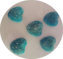 DP Sour Filled Blue Hearts