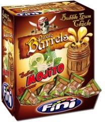 Fini Bubble Gum Pirate Barrels 200 Stück