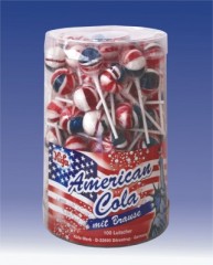 Küfa American Cola Lutscher mit Brause, Lolly