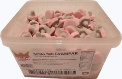 Franssons Skumsvampar Hallon + Lakrits, Himbeere + Lakritz